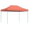 Pop-Up hopfällbart partytält 410x279x315 cm terrakotta vidaXL – miniatyr 5