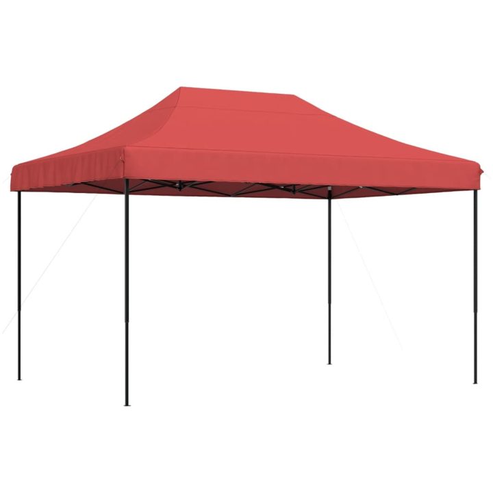 Pop-Up hopfällbart partytält 410x279x315 cm vinröd vidaXL – bild 2