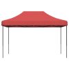 Pop-Up hopfällbart partytält 410x279x315 cm vinröd vidaXL – miniatyr 3