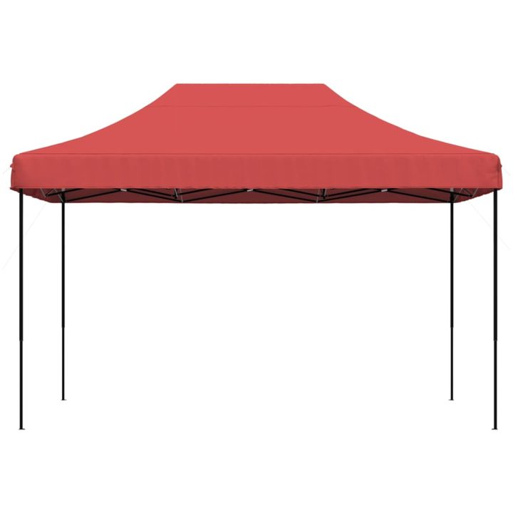 Pop-Up hopfällbart partytält 410x279x315 cm vinröd vidaXL – bild 3