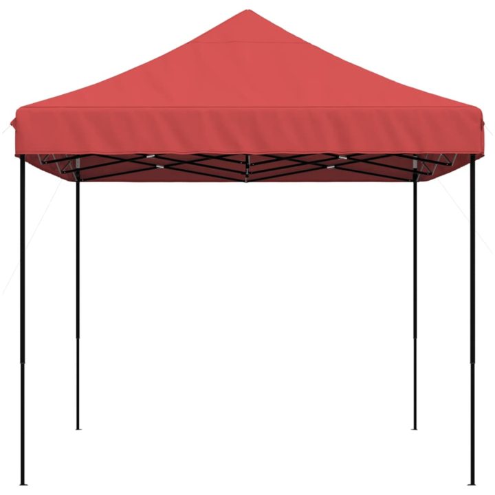 Pop-Up hopfällbart partytält 410x279x315 cm vinröd vidaXL – bild 4