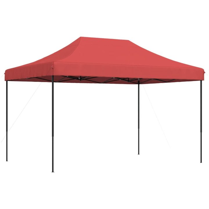 Pop-Up hopfällbart partytält 410x279x315 cm vinröd vidaXL – bild 5