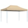 Pop-Up hopfällbart partytält 440x292x315 cm beige vidaXL – miniatyr 2