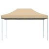 Pop-Up hopfällbart partytält 440x292x315 cm beige vidaXL – miniatyr 3