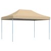 Pop-Up hopfällbart partytält 440x292x315 cm beige vidaXL – miniatyr 5