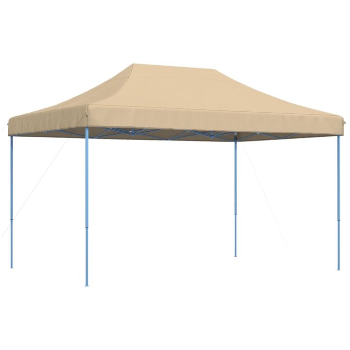 Pop-Up hopfällbart partytält 440x292x315 cm beige vidaXL – bild 5