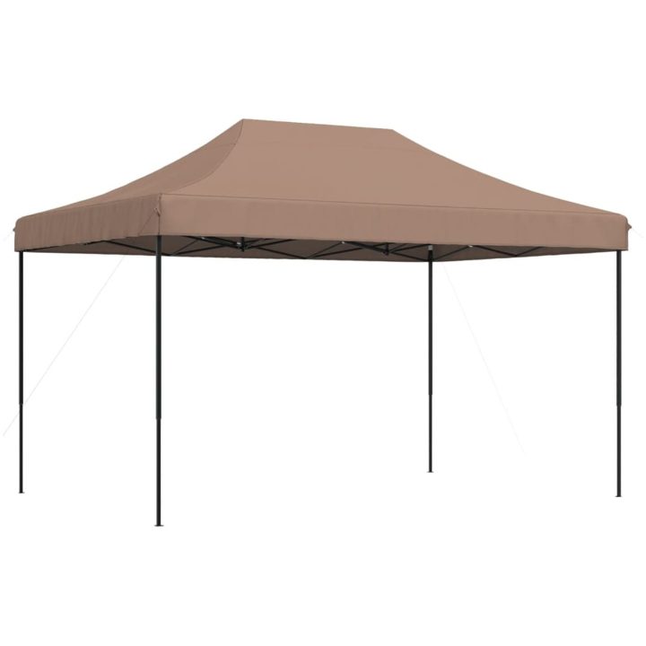 Pop-Up hopfällbart partytält 440x292x315 cm brun vidaXL – bild 2
