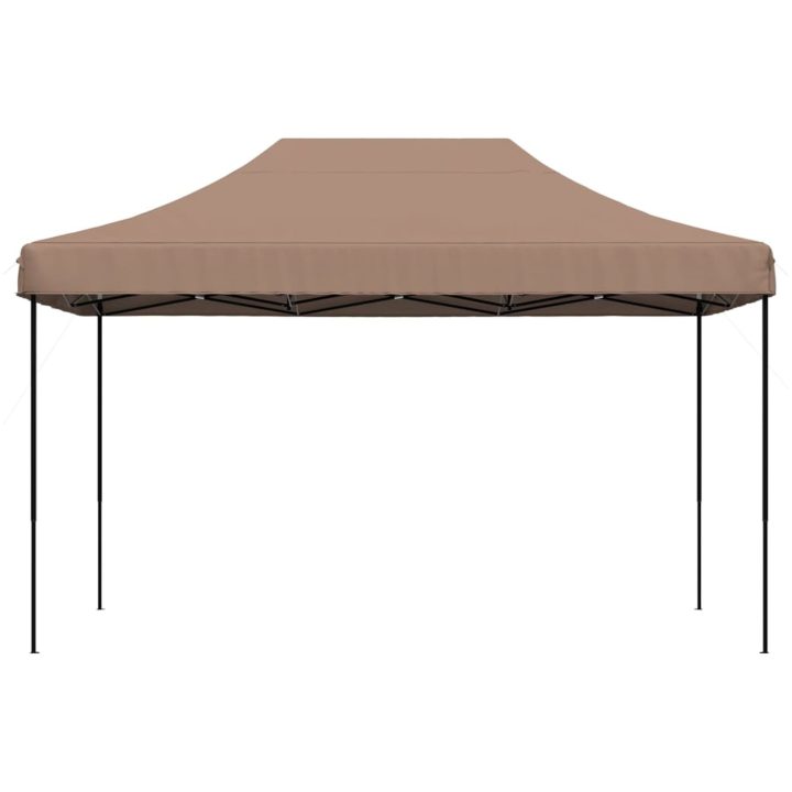 Pop-Up hopfällbart partytält 440x292x315 cm brun vidaXL – bild 3