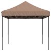 Pop-Up hopfällbart partytält 440x292x315 cm brun vidaXL – miniatyr 4