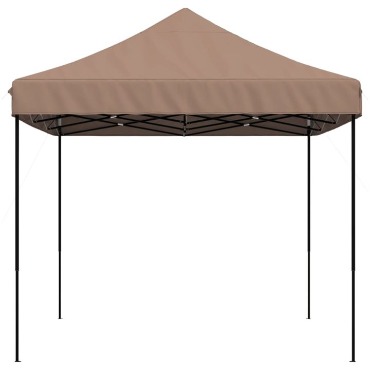 Pop-Up hopfällbart partytält 440x292x315 cm brun vidaXL – bild 4