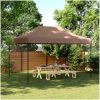 Pop-Up hopfällbart partytält 440x292x315 cm brun vidaXL – miniatyr 1