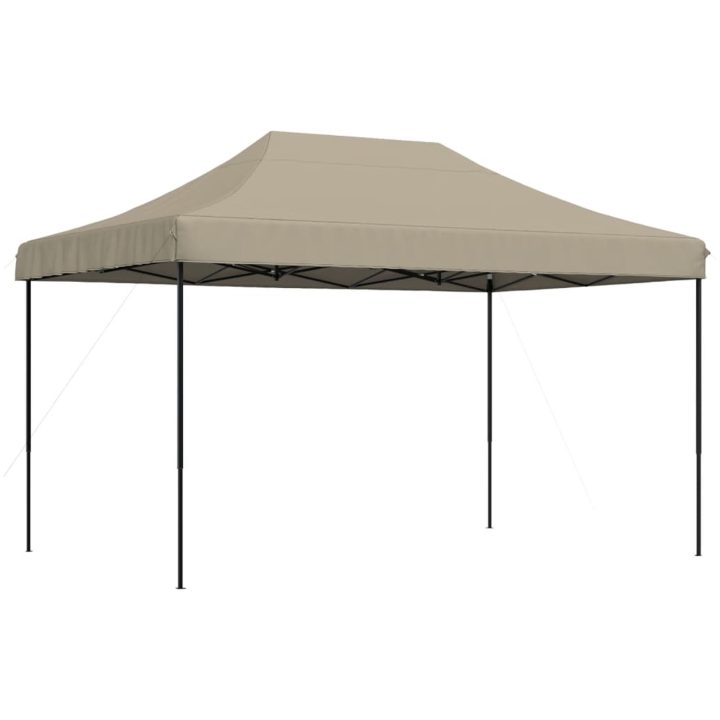 Pop-Up hopfällbart partytält 440x292x315 cm taupe vidaXL – bild 2