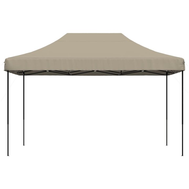 Pop-Up hopfällbart partytält 440x292x315 cm taupe vidaXL – bild 3
