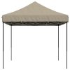 Pop-Up hopfällbart partytält 440x292x315 cm taupe vidaXL – miniatyr 4