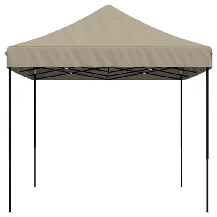 Pop-Up hopfällbart partytält 440x292x315 cm taupe vidaXL – bild 4
