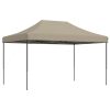 Pop-Up hopfällbart partytält 440x292x315 cm taupe vidaXL – miniatyr 5