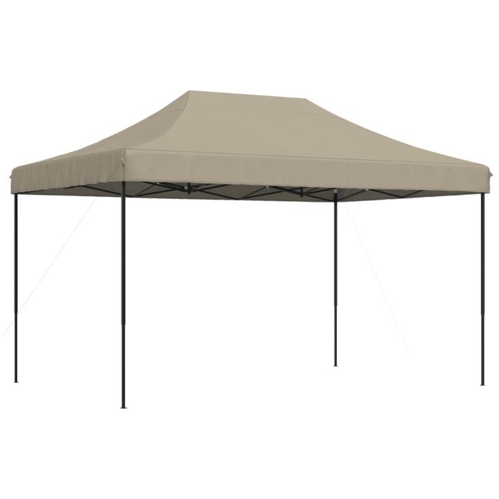 Pop-Up hopfällbart partytält 440x292x315 cm taupe vidaXL – bild 5