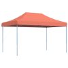 Pop-Up hopfällbart partytält 440x292x315 cm terrakotta vidaXL – miniatyr 2