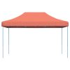 Pop-Up hopfällbart partytält 440x292x315 cm terrakotta vidaXL – miniatyr 3