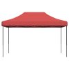 Pop-Up hopfällbart partytält 440x292x315 cm vinröd vidaXL – miniatyr 3