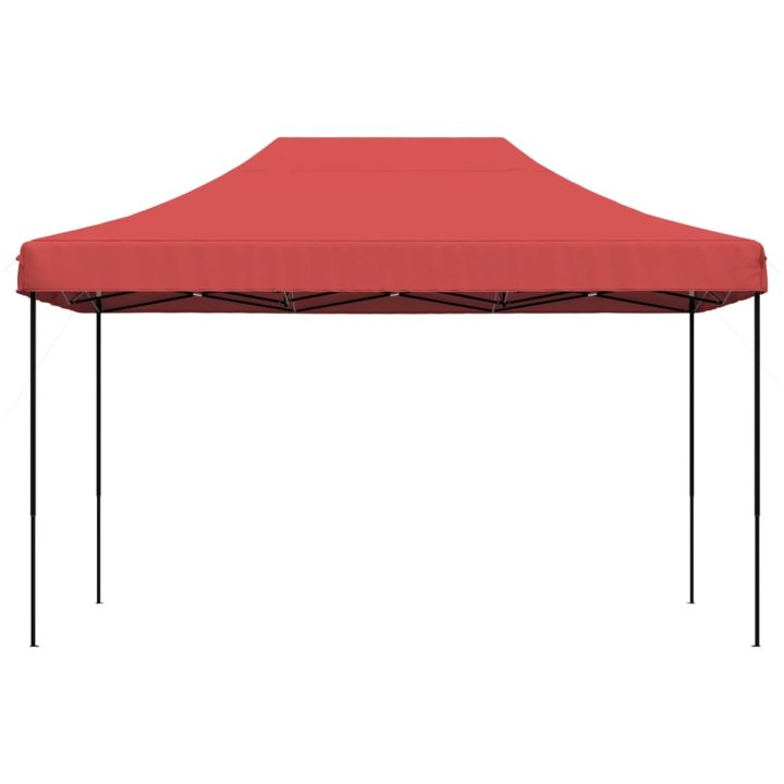 Pop-Up hopfällbart partytält 440x292x315 cm vinröd vidaXL – bild 3