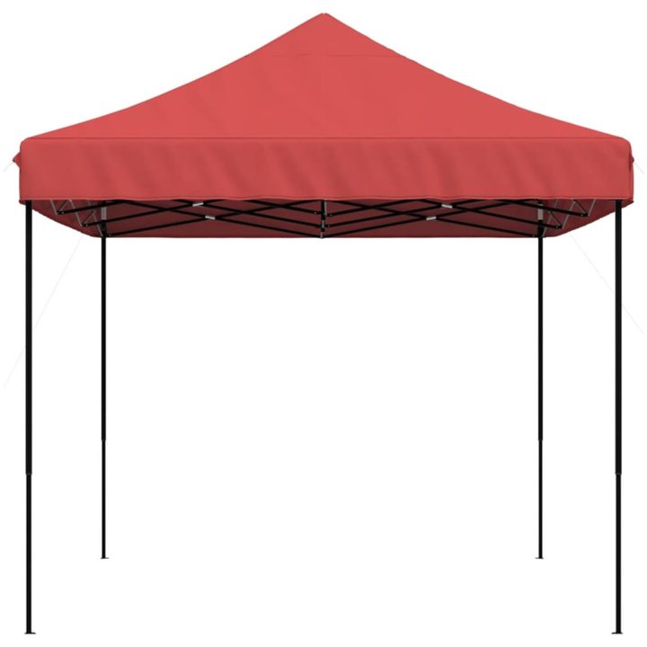 Pop-Up hopfällbart partytält 440x292x315 cm vinröd vidaXL – bild 4