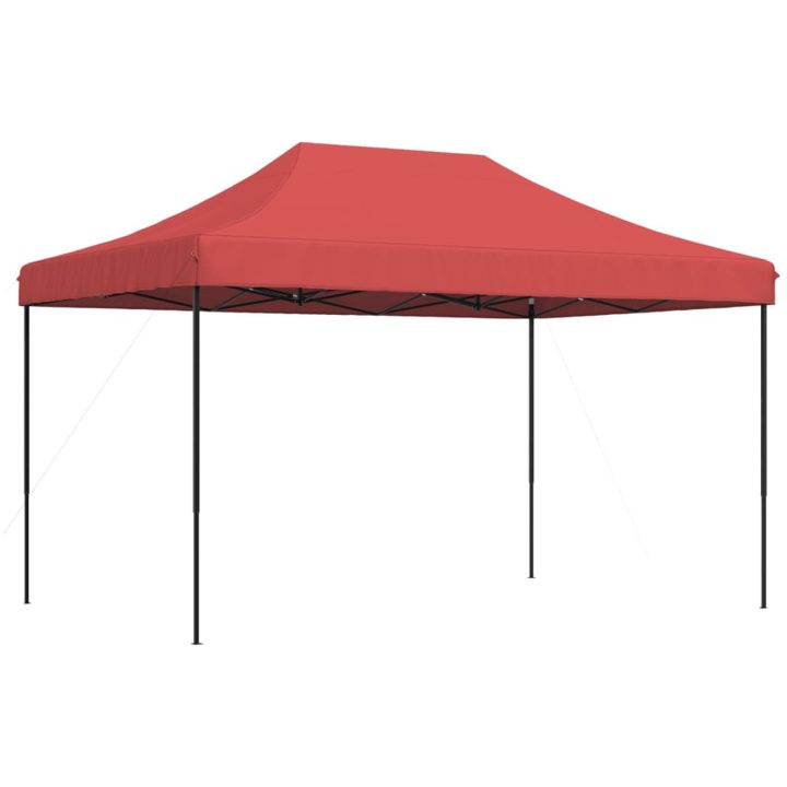 Pop-Up hopfällbart partytält 440x292x315 cm vinröd vidaXL – bild 5