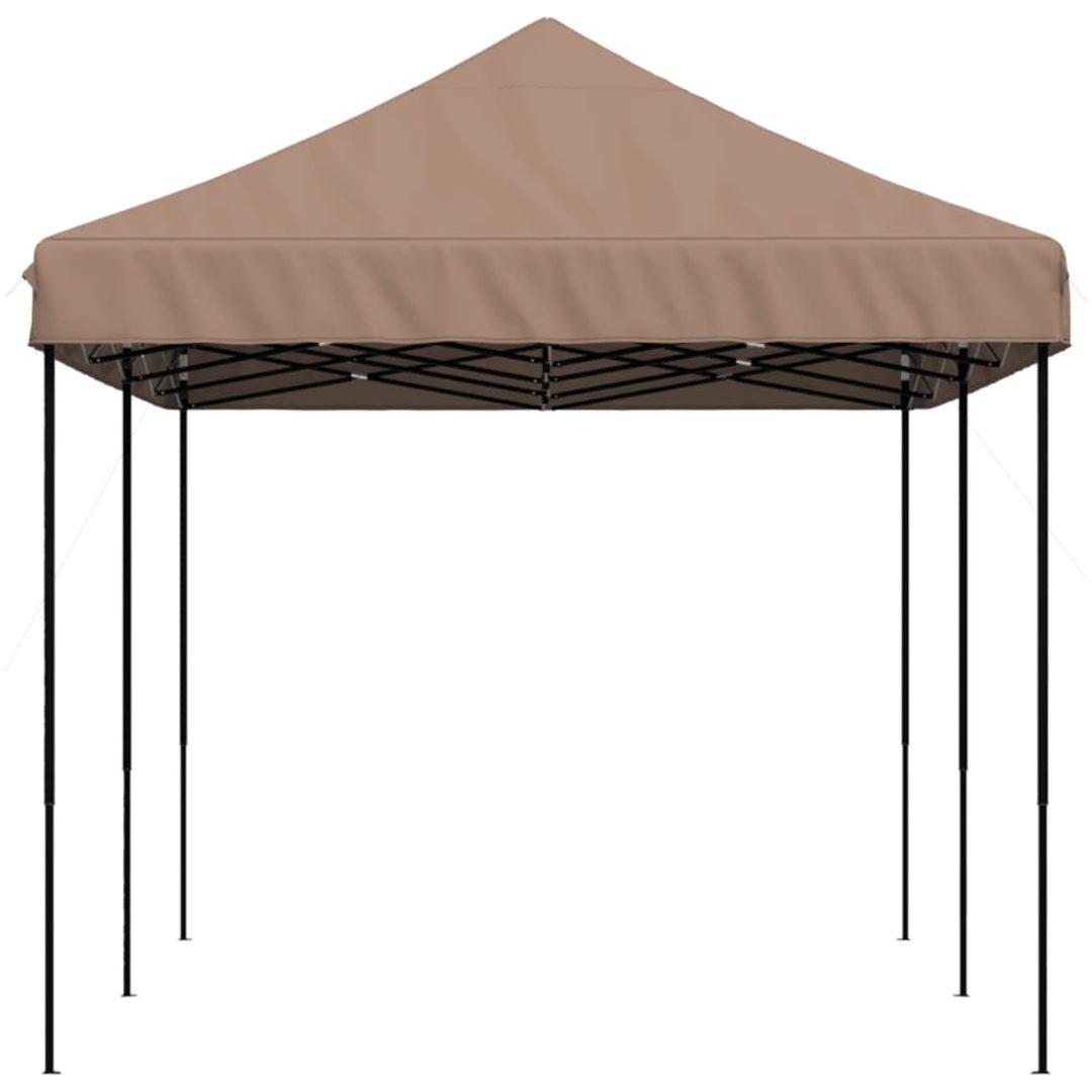Pop-Up hopfällbart partytält 580x292x315 cm brun vidaXL – bild 4