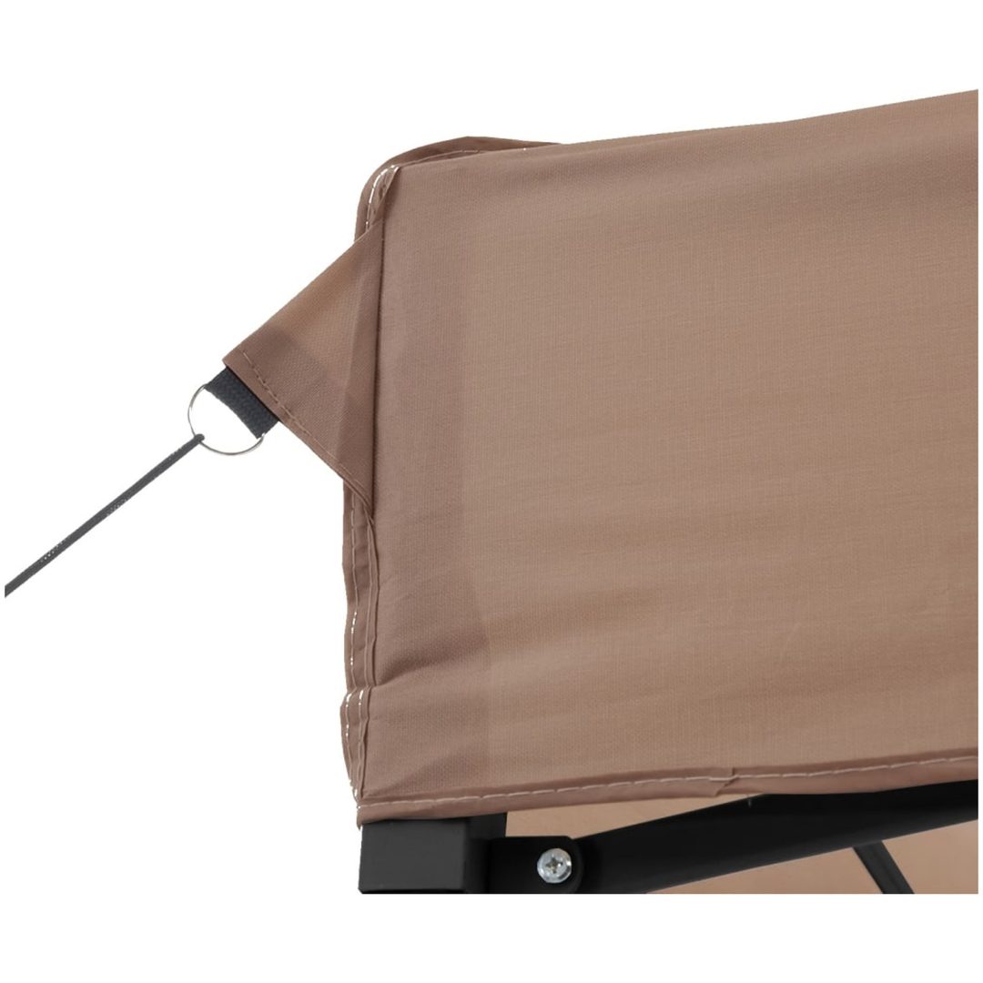 Pop-Up hopfällbart partytält 580x292x315 cm brun vidaXL – bild 7