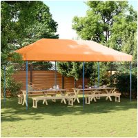Pop-Up hopfällbart partytält 580x292x315 cm orange vidaXL