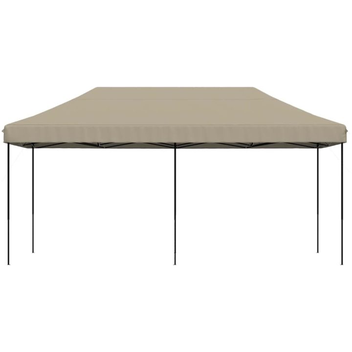 Pop-Up hopfällbart partytält 580x292x315 cm taupe vidaXL – bild 3
