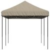 Pop-Up hopfällbart partytält 580x292x315 cm taupe vidaXL – miniatyr 4