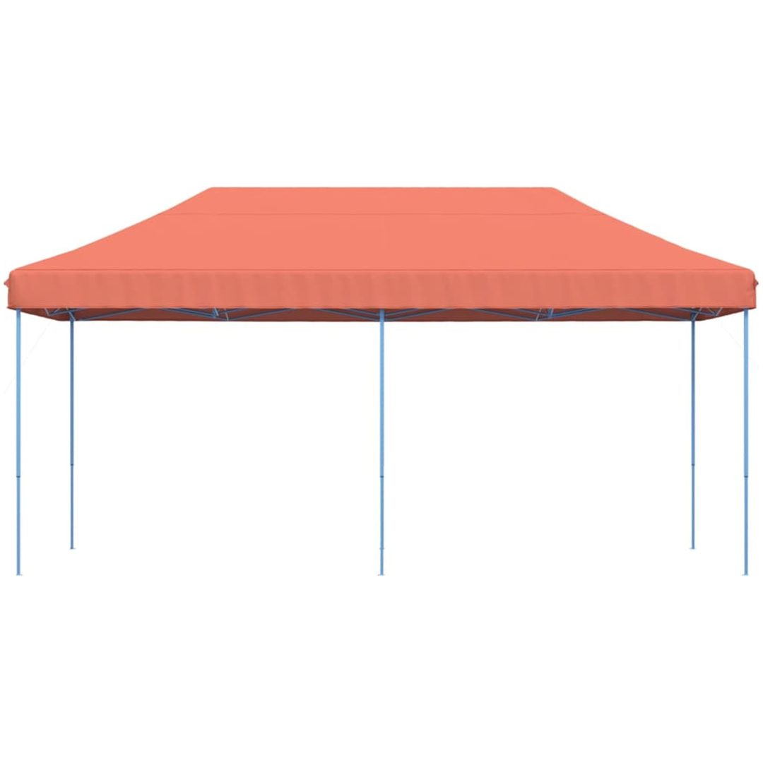 Pop-Up hopfällbart partytält 580x292x315 cm terrakotta vidaXL – bild 3