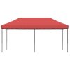 Pop-Up hopfällbart partytält 580x292x315 cm vinröd vidaXL – miniatyr 3