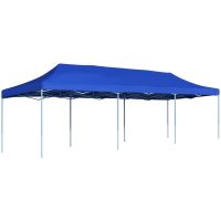 Pop-Up hopfällbart partytält blå 3x9 m vidaXL