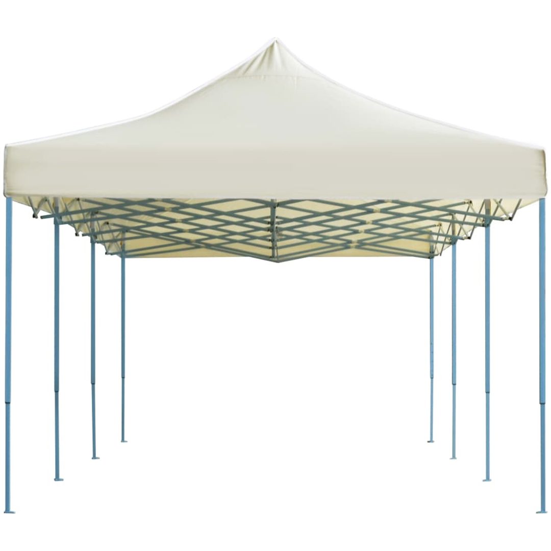 Pop-Up hopfällbart partytält gräddvit 3x9 m vidaXL – bild 3