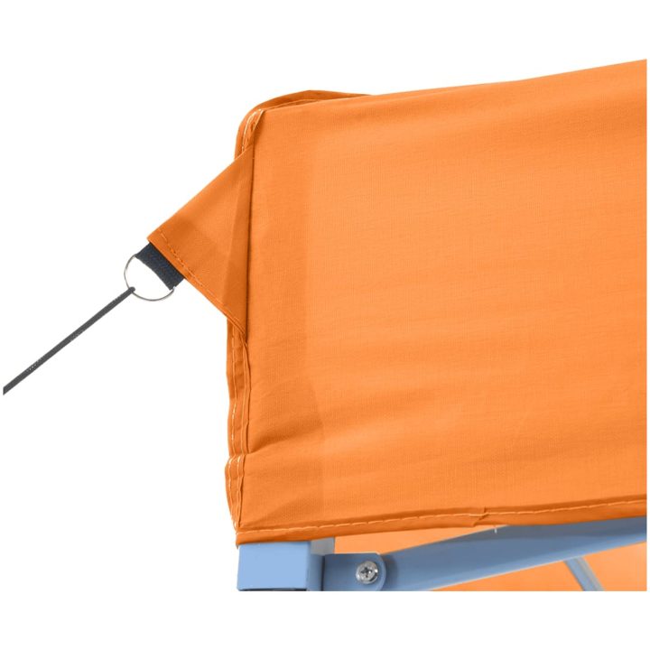 Pop-Up hopfällbart partytält med 3 sidoväggar ORANGE vidaXL – bild 7
