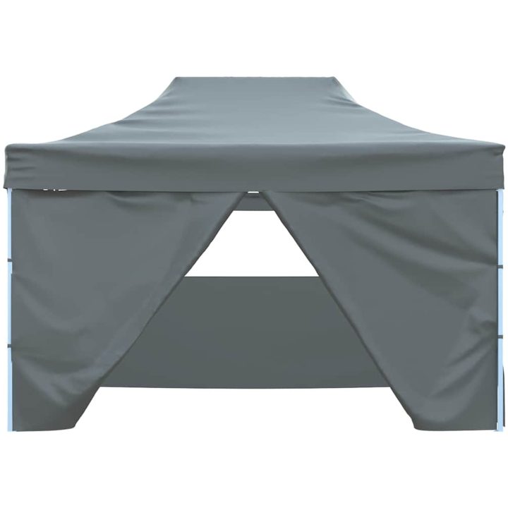 Pop-Up hopfällbart partytält med 4 sidoväggar 3x4,5 m antracit vidaXL – bild 5