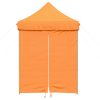 Pop-Up hopfällbart partytält med 4 sidoväggar ORANGE vidaXL – miniatyr 3