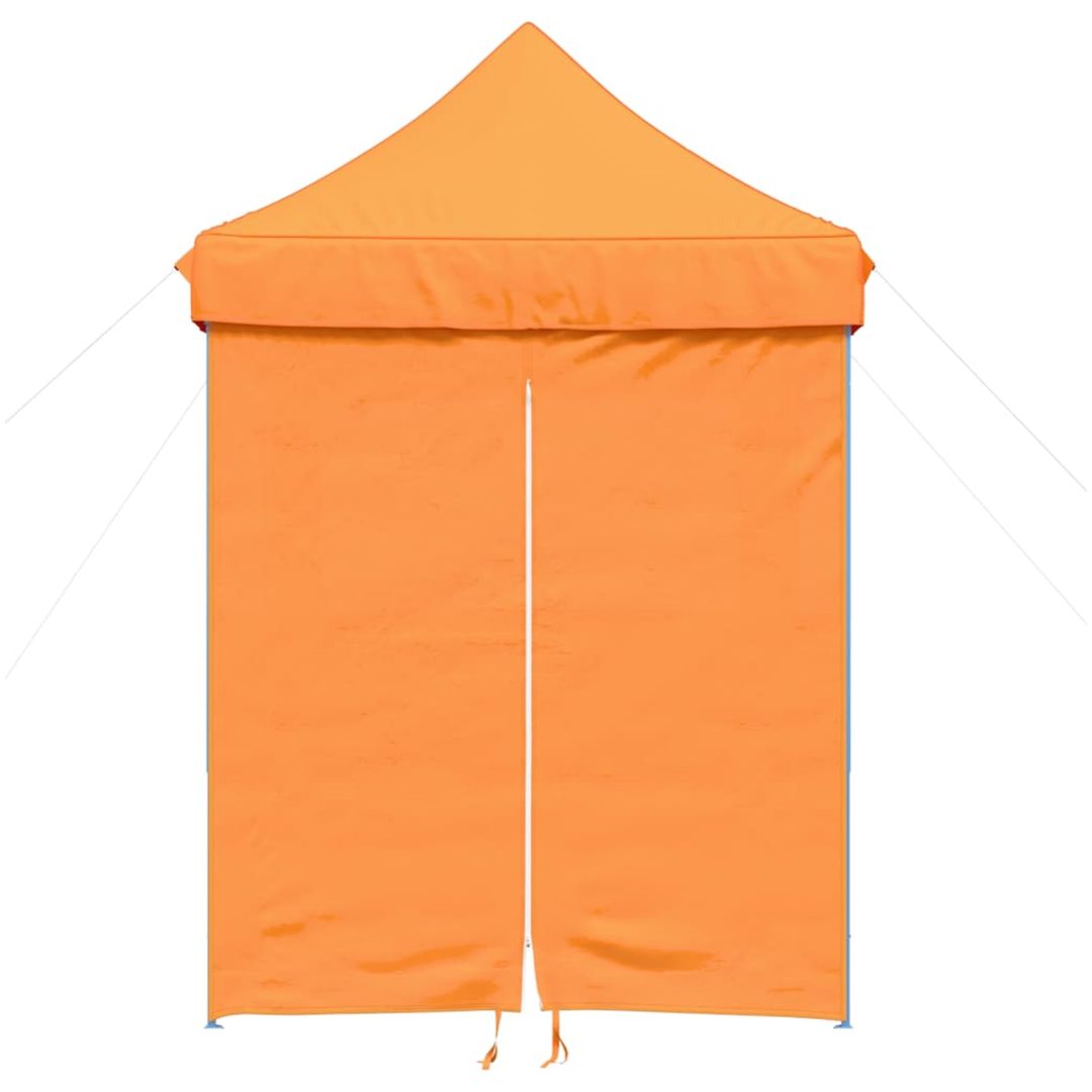Pop-Up hopfällbart partytält med 4 sidoväggar ORANGE vidaXL – bild 3