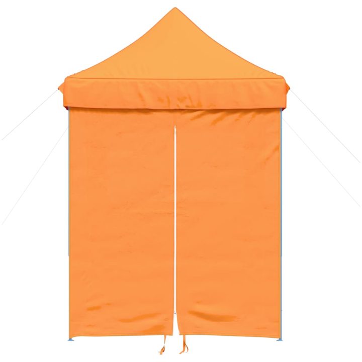 Pop-Up hopfällbart partytält med 4 sidoväggar ORANGE vidaXL – bild 3