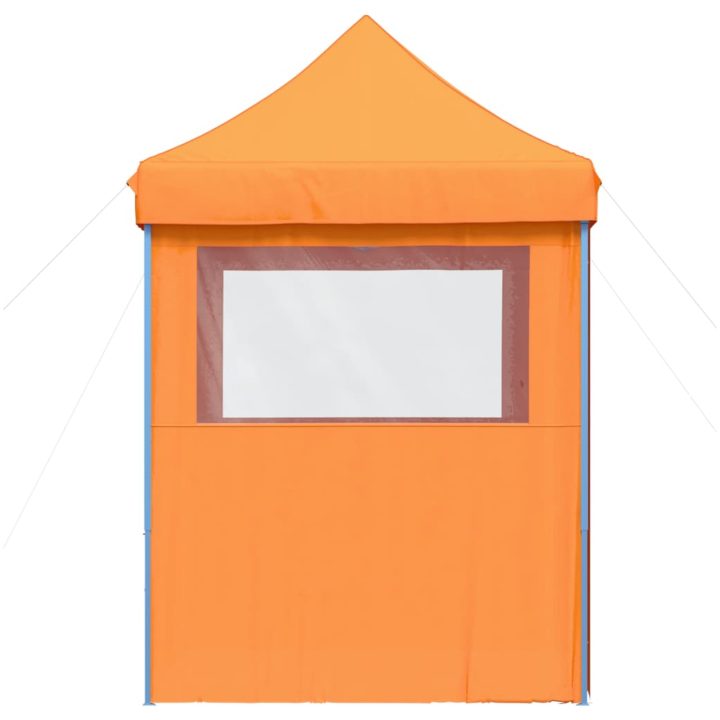 Pop-Up hopfällbart partytält med 4 sidoväggar ORANGE vidaXL – bild 4