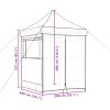 Pop-Up hopfällbart partytält med 4 sidoväggar terrakotta vidaXL – miniatyr 10