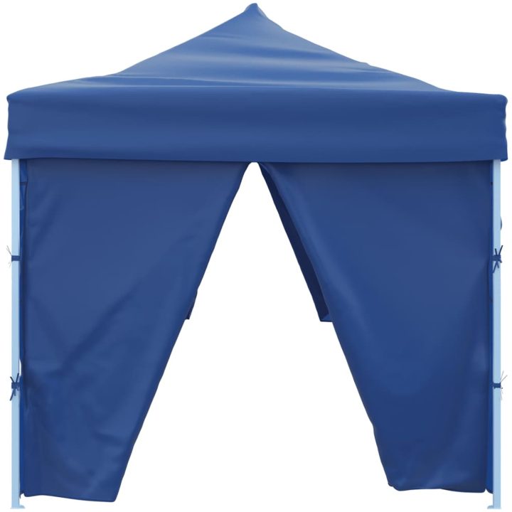 Pop-Up hopfällbart partytält med 8 sidoväggar blå 3x9 m vidaXL – bild 4