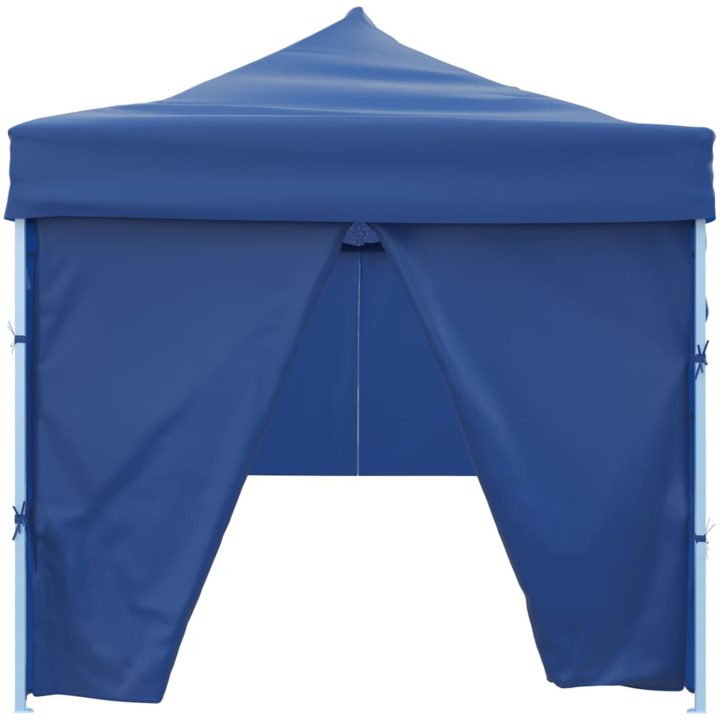 Pop-Up hopfällbart partytält med 8 sidoväggar blå 3x9 m vidaXL – bild 5