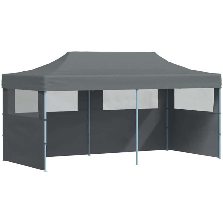 Pop-Up hopfällbart partytält med sidoväggar 3x6 m antracit vidaXL – bild 2