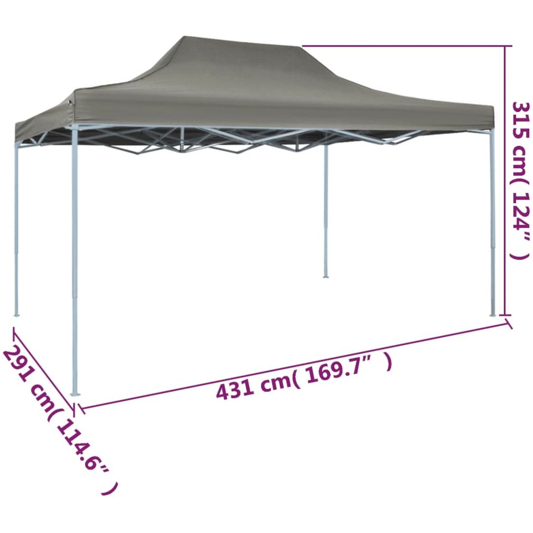 Pop-Up hopfällbart tält 3x4,5 m antracit vidaXL – bild 11