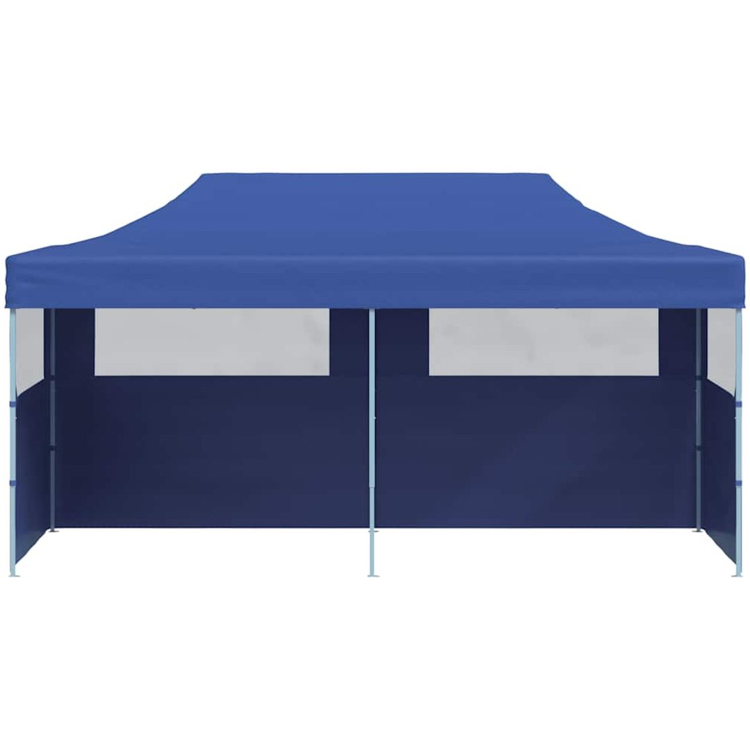 Pop-up partytält hopfällbart 3 x 6 m blå vidaXL – bild 5