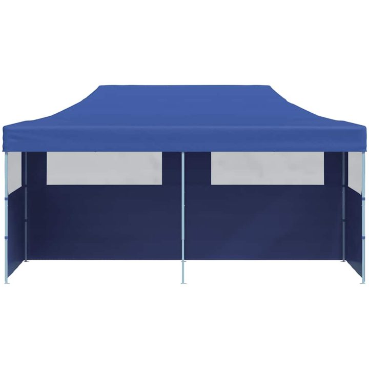 Pop-up partytält hopfällbart 3 x 6 m blå vidaXL – bild 5