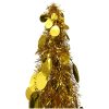 Pop-up plastgran guld 120 cm PET vidaXL 120 x 25 cm – miniatyr 2